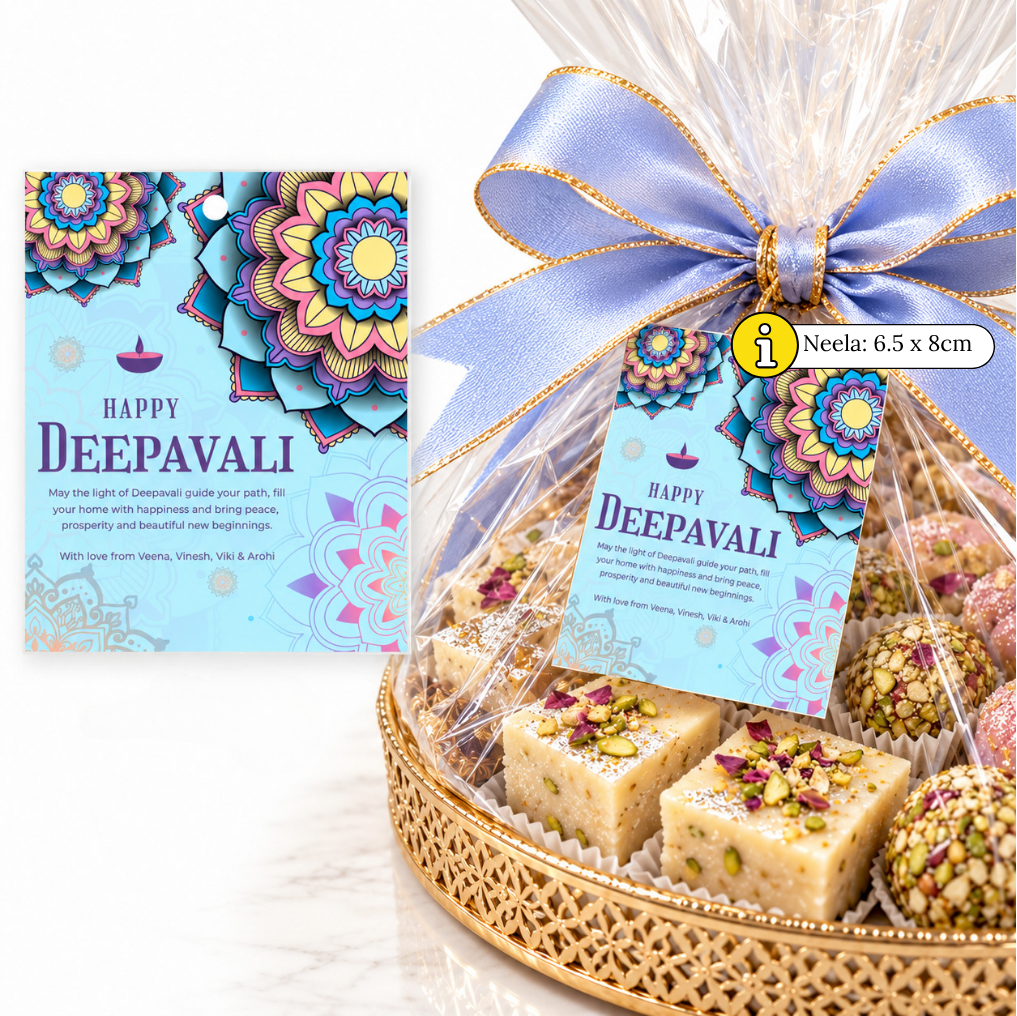 Premium Personalised Deepavali/Diwali Gift Tags