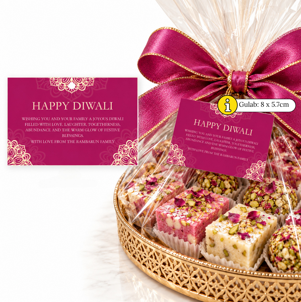 Premium Personalised Deepavali/Diwali Gift Tags