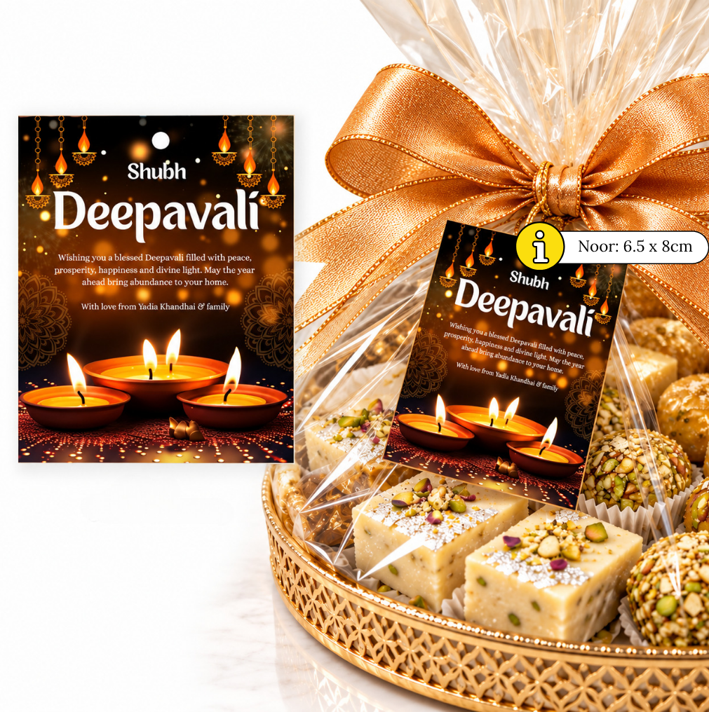 Premium Personalised Deepavali/Diwali Gift Tags
