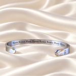 Krishna Maha Mantra Bracelet (Silver)