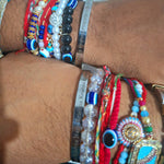 Krishna Maha Mantra Bracelet (Silver)