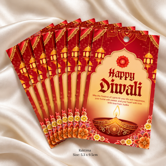 Premium Personalised Deepavali/Diwali Gift Tags