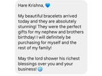 Krishna Maha Mantra Bracelet (Silver)