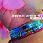 Krishna Maha Mantra Bracelet (Silver)
