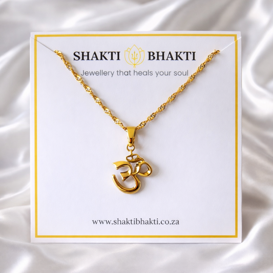 Hindi Om Pendant Necklace