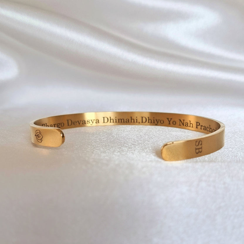 Shakti Bhakti Golden Gayatri Mantra Bracelet