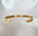 Krishna Maha Mantra Bracelet (Radiant Golden Finish)