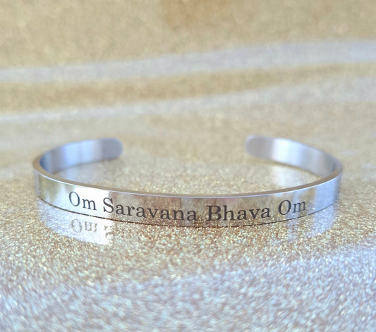 Lord Muruga Bracelet (Silver finish)
