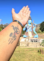 Lord Shiva Bracelet (Silver finish)