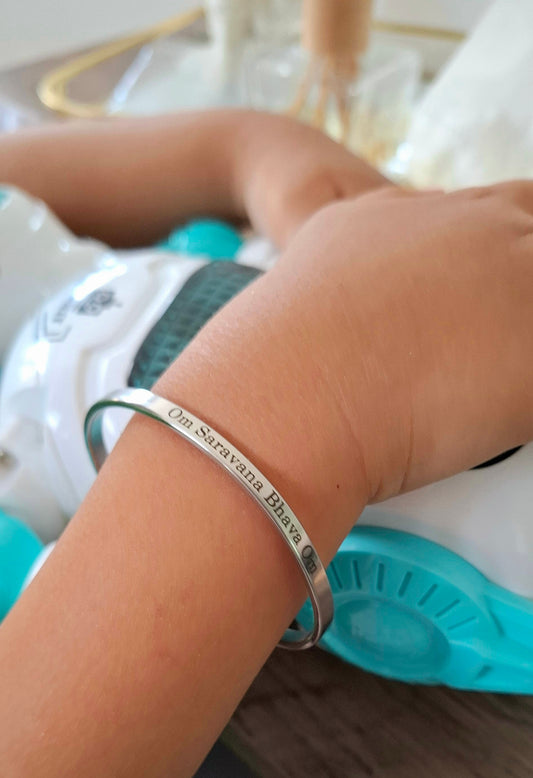 KIDS Lord Muruga Bracelet (Silver finish)