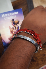 Lord Hanuman Bracelet (Silver finish)